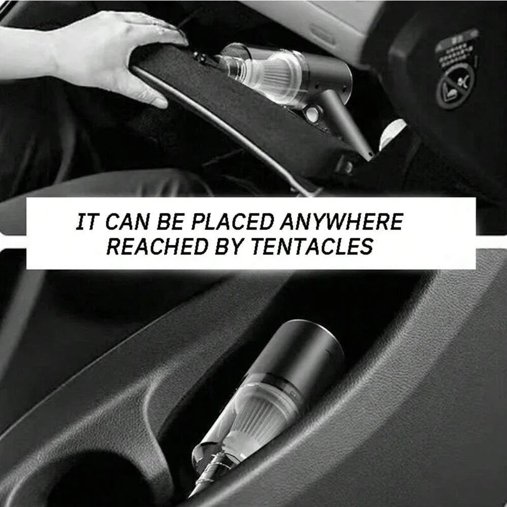 1PC Wireless Vacuum Cleaner 120W High Power Black Dual Use for Home And Car Powerful Portable Handheld Vacuum