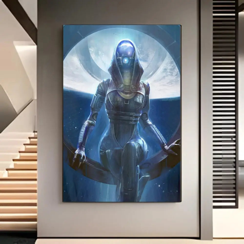 Mass Effect Gaming Poster American Film Mural Home Childrens Room Wall Decor Print