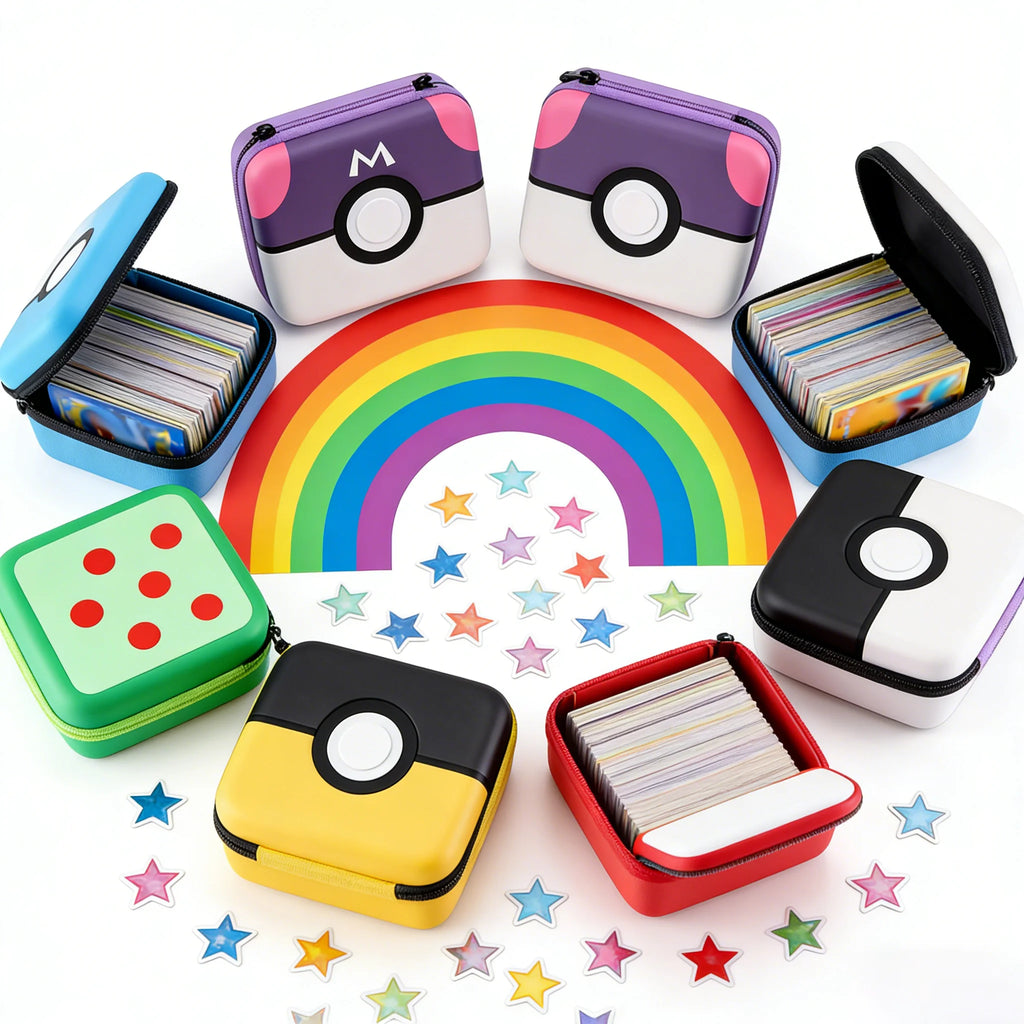 Card Storage Box For MTG And PTCG Card, Game Card Box Hold 400+ Cards, With Sleeve Card Holder, Card Carrying Box Halloween Gift