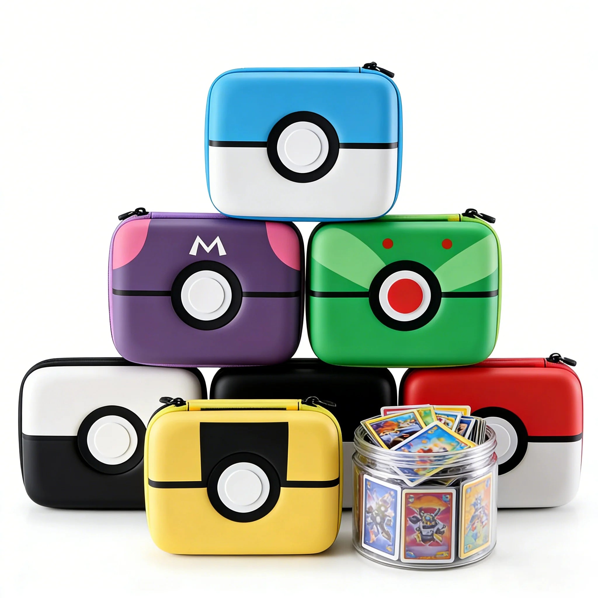 Card Storage Box For MTG And PTCG Card, Game Card Box Hold 400+ Cards, With Sleeve Card Holder, Card Carrying Box Halloween Gift