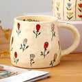 1PC 350ml Handmade Unique Design Ceramic Mug, Coffee Mug for Tea, Coffee, Milk, Juice in Kitchen, Dining Room, Living Room