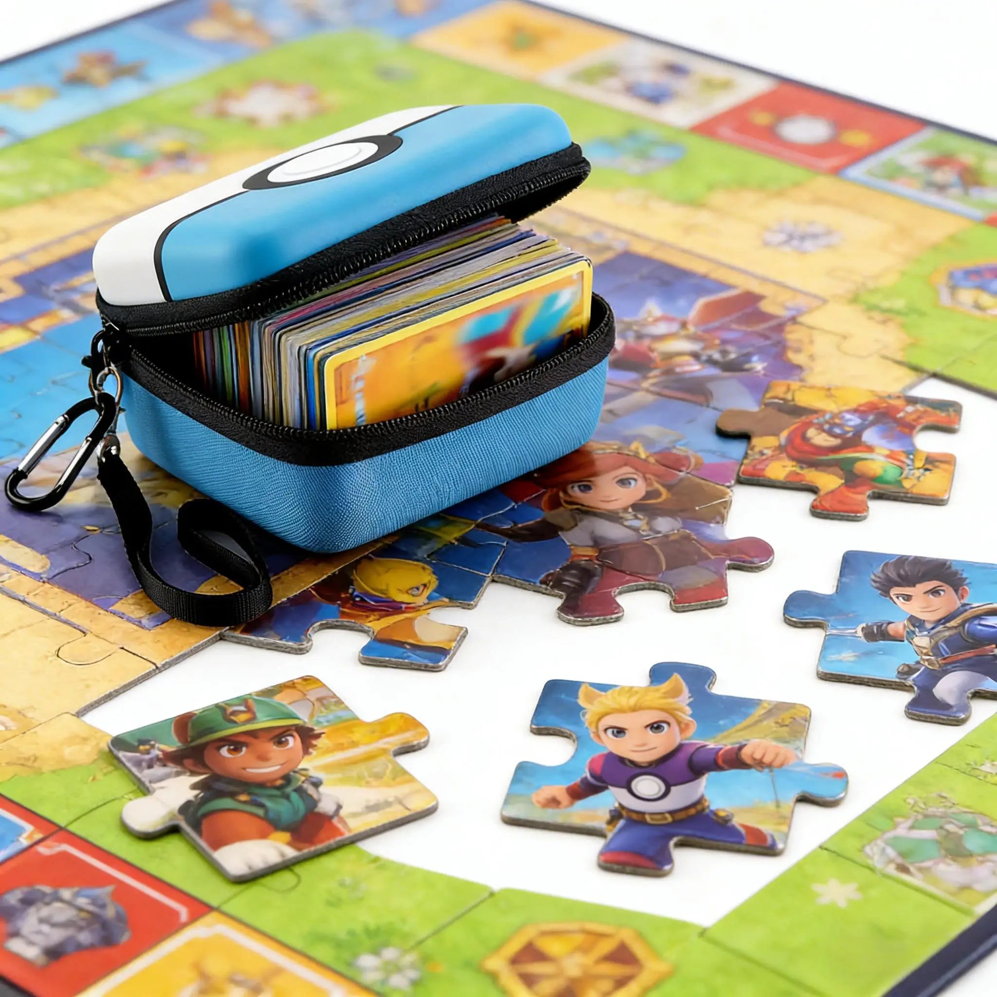 Card Storage Box For MTG And PTCG Card, Game Card Box Hold 400+ Cards, With Sleeve Card Holder, Card Carrying Box Halloween Gift