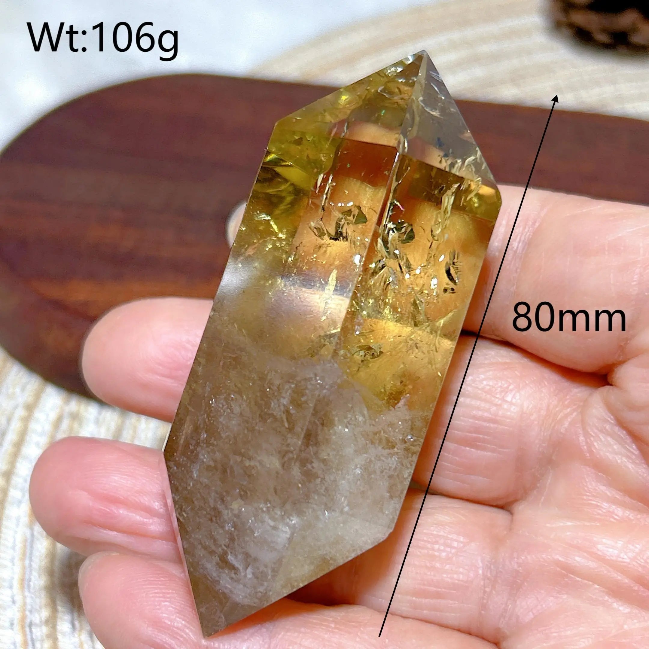 Healing Natural Crystal Smokey Citrine Double Tower Mountain Energy Reiki Ornament High Quality Home Decorations Room Decor Gift