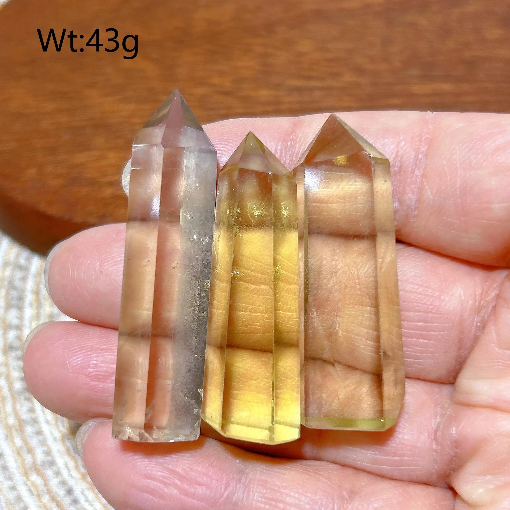 High Quality Natural Crystals Citrine Tower Point Healing Crafts Rainbow Desk Reiki Home Decorations Room Decor