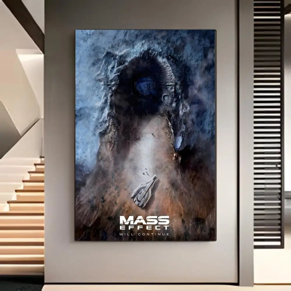 Mass Effect Gaming Poster American Film Mural Home Childrens Room Wall Decor Print