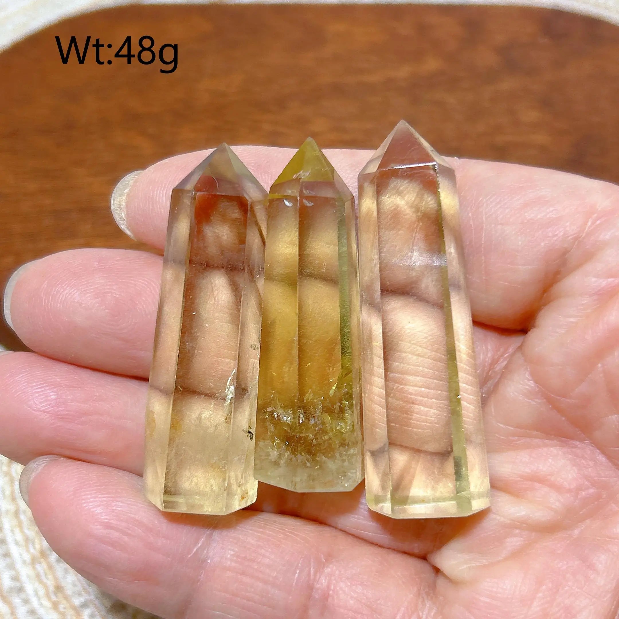 High Quality Natural Crystals Citrine Tower Point Healing Crafts Rainbow Desk Reiki Home Decorations Room Decor