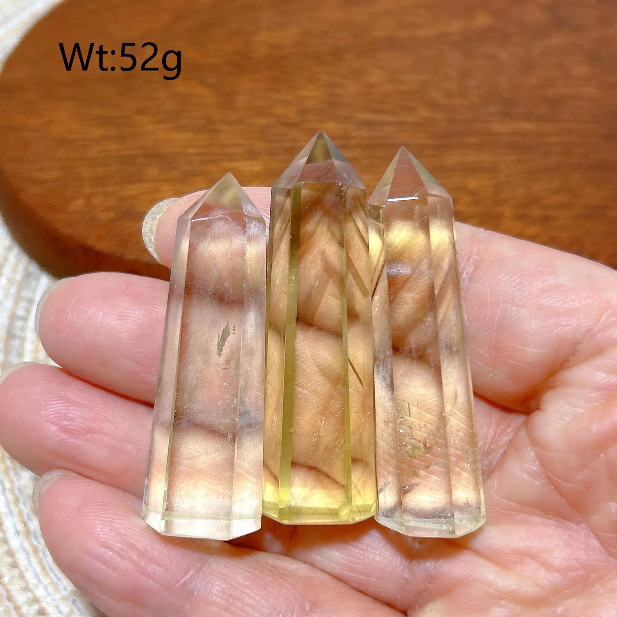 High Quality Natural Crystals Citrine Tower Point Healing Crafts Rainbow Desk Reiki Home Decorations Room Decor
