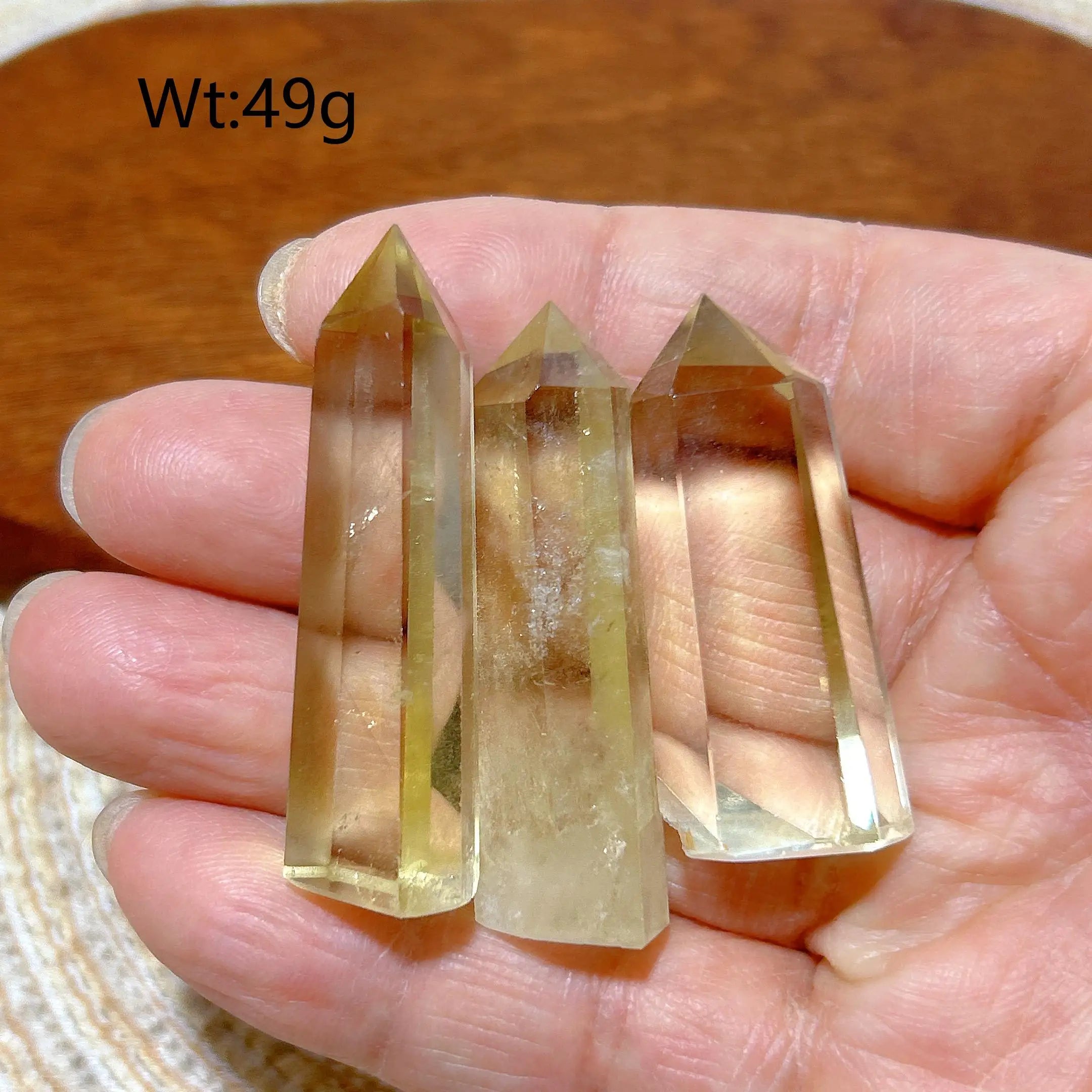 High Quality Natural Crystals Citrine Tower Point Healing Crafts Rainbow Desk Reiki Home Decorations Room Decor