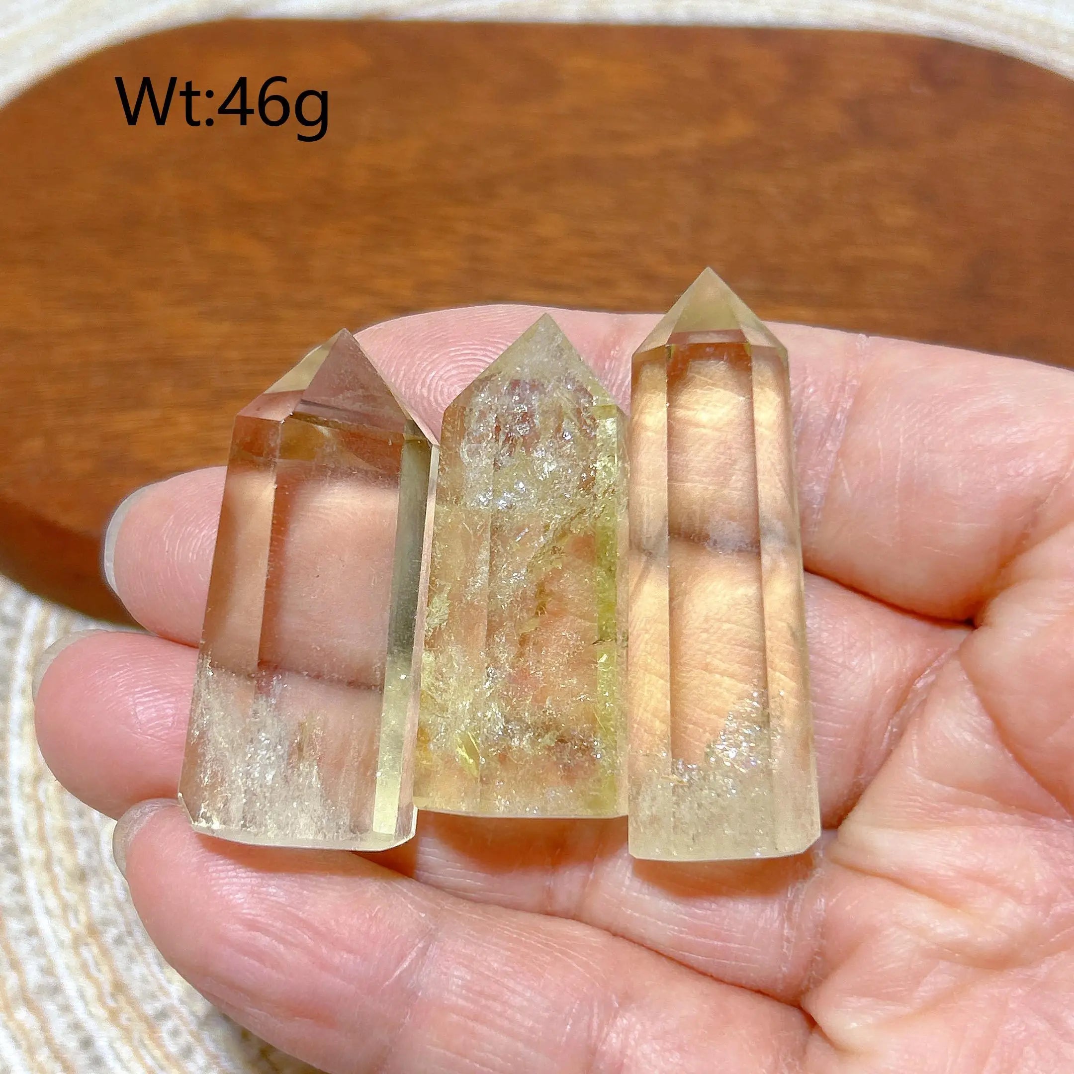 High Quality Natural Crystals Citrine Tower Point Healing Crafts Rainbow Desk Reiki Home Decorations Room Decor