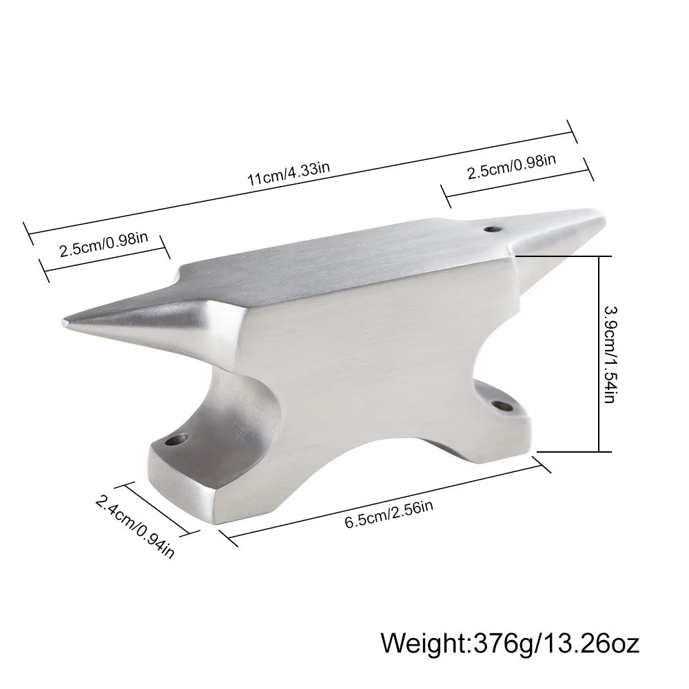 Double Horn Anvil Graphic Designers Tool Shaping Easy to Use Steel Blacksmiths, Jewelry Tool Mini Horn Anvil Work Bench