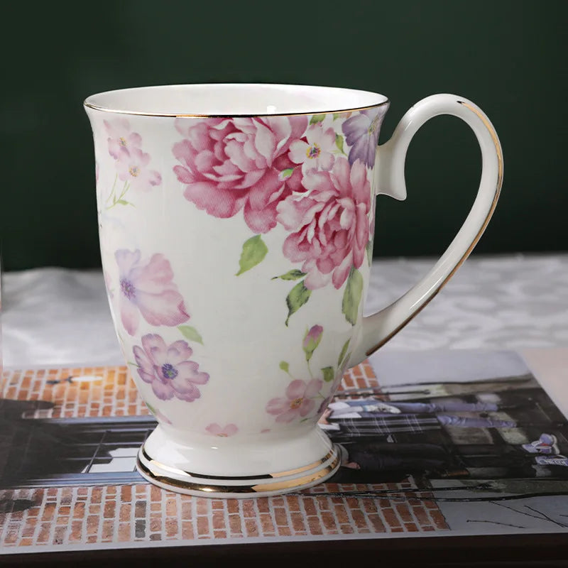 300ML, bone china cafeteira coffee cup, porcelain taza ceramic cup, elegant coffe mug wedding present, espresso cup royal