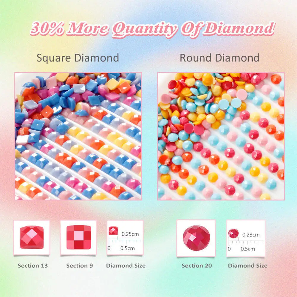 Cartoon Black Cat Diamond Painting Cute Girl Full Square/Round Diamond Mosaic Cross Stitch DIY Home Decoration Handmade Gift