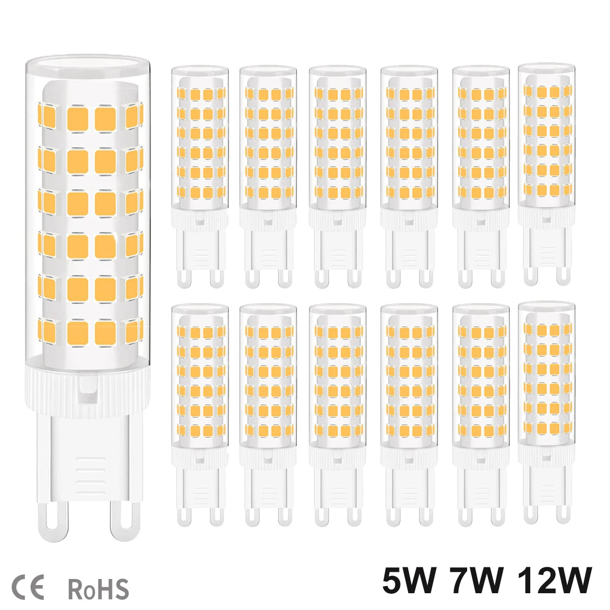G9 led bulb 5W 7W 12W 220V G9 led lamp SMD2835 G9 LED Corn light warm white spotlight Replace 30W 50W 80W halogen light