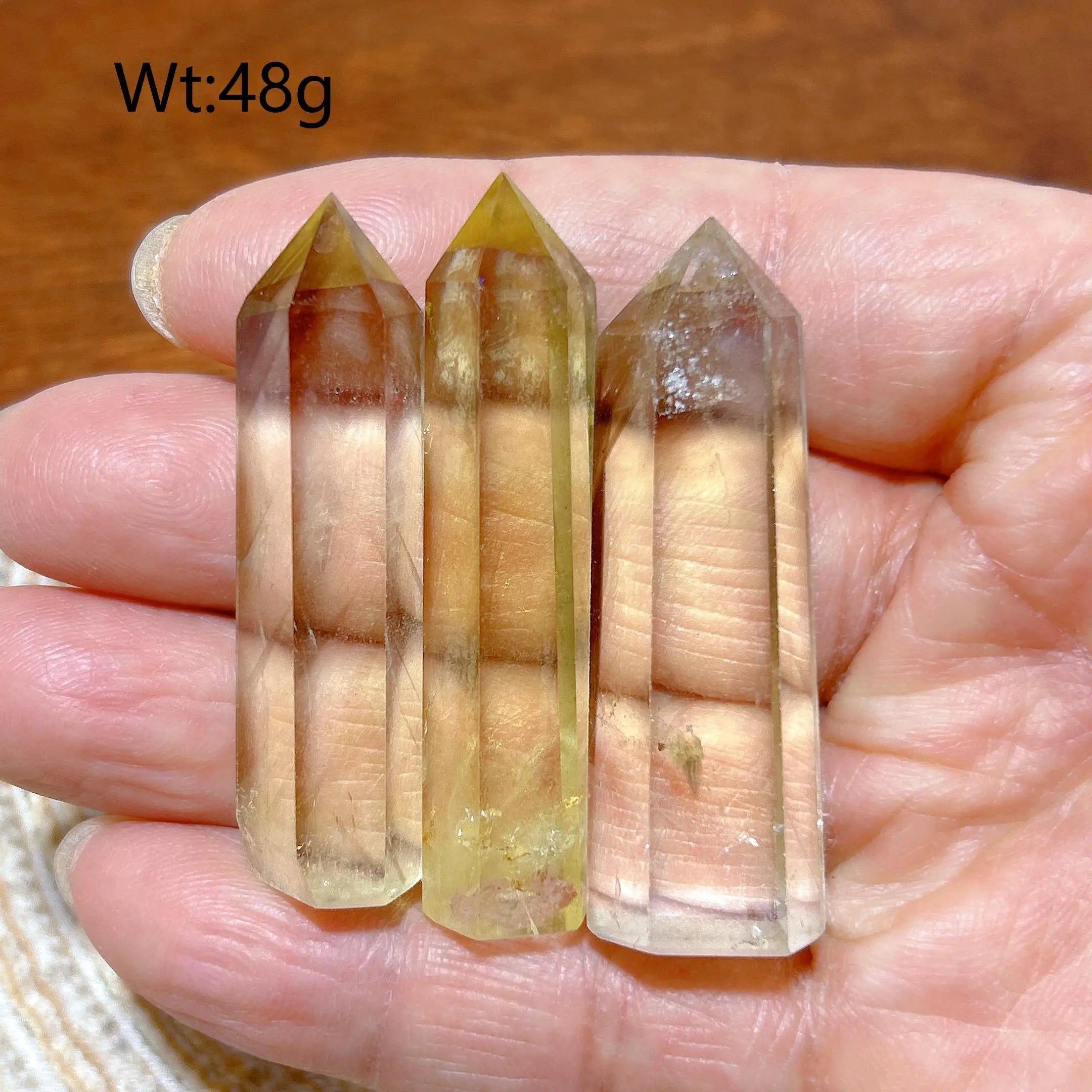 High Quality Natural Crystals Citrine Tower Point Healing Crafts Rainbow Desk Reiki Home Decorations Room Decor