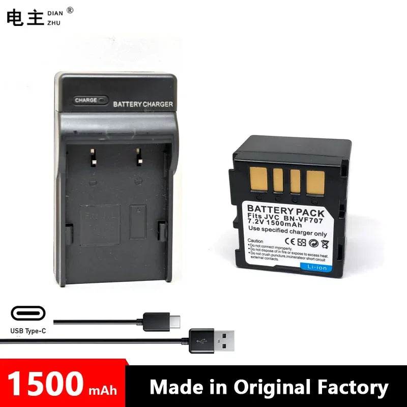 BN-VF707U VF707 AC Battery Charger For JVC D240 D650 DF420 DF590 MG505 MG77 MG70 MG67 MG60 MG57 MG50 MG47 MG40 MG37 MG33 MG30