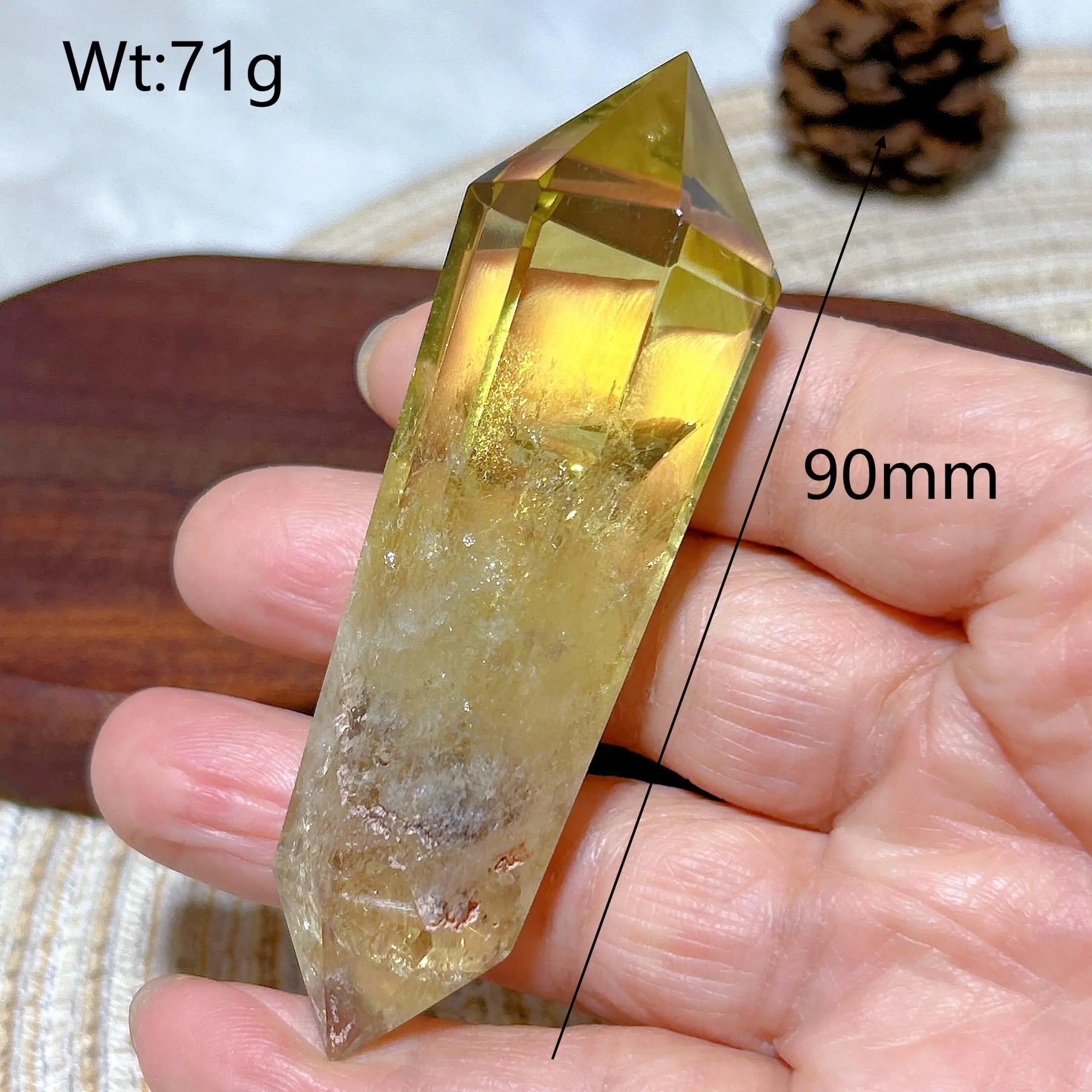 Healing Natural Crystal Smokey Citrine Double Tower Mountain Energy Reiki Ornament High Quality Home Decorations Room Decor Gift