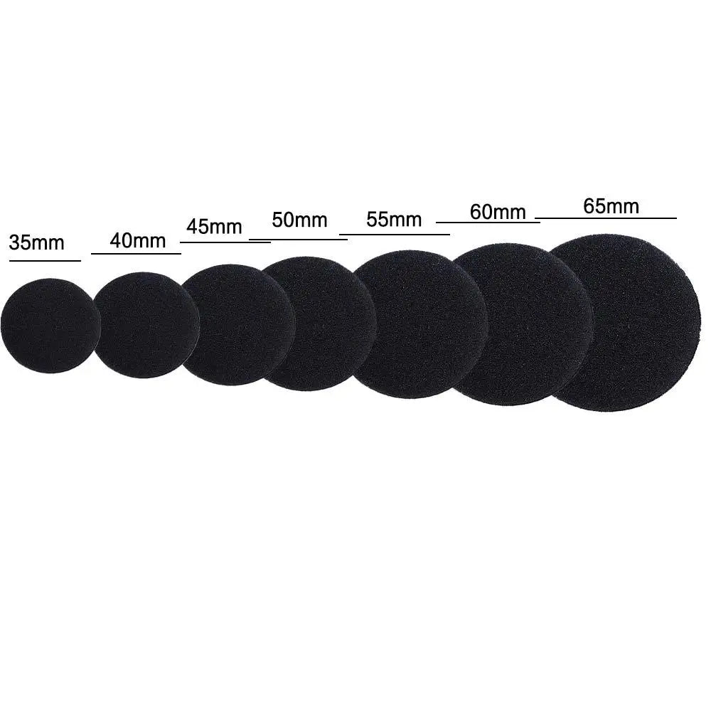 2Pcs 35mm 40mm 45mm 50mm 55mm 60mm 65mm Headphone Replacement Foam Pad Ear Pad Sponge Earplugs Headset Personalized Cap Earphone