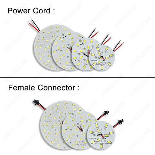 10PCS LED Light Source Round Light Panel 3W 5W 7W 9W 15W 18W 24W 36W SMD5730 DIY Light Bulb Modification Light Panel Accessories