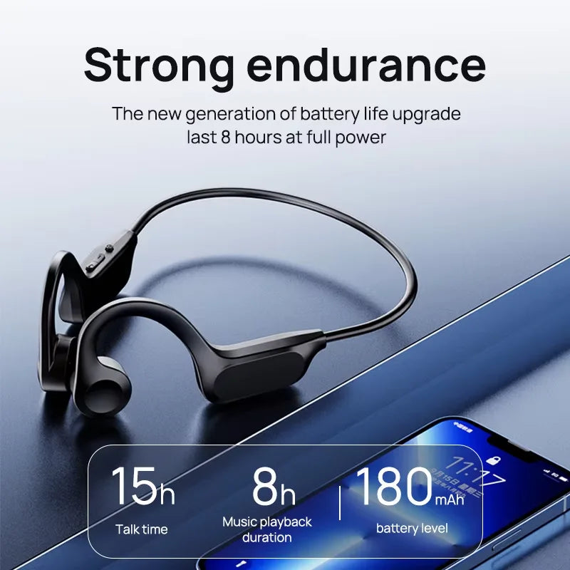 Lenovo X7 Bone Conduction Wireless Earphone Sport Swimming Bluetooth Compatible Headphone Hand-free With Mic For Running Earbuds