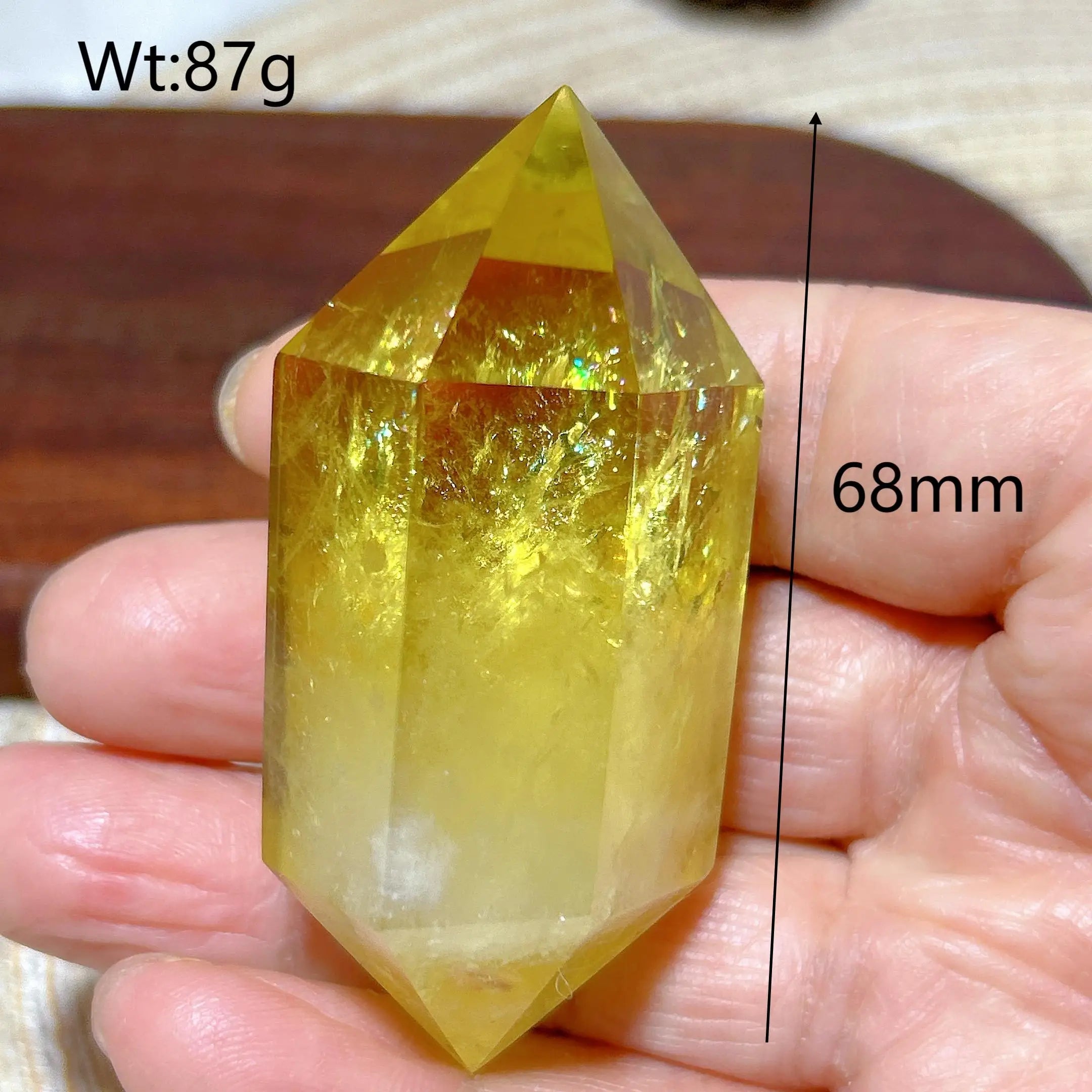 Healing Natural Crystal Smokey Citrine Double Tower Mountain Energy Reiki Ornament High Quality Home Decorations Room Decor Gift
