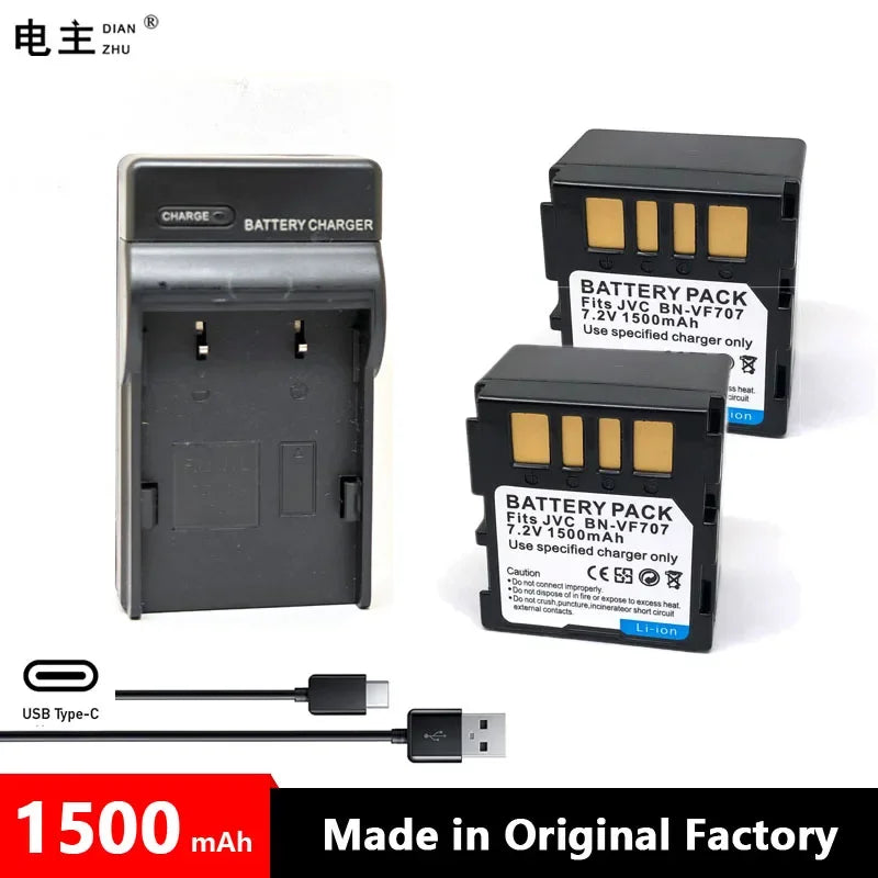 BN-VF707U VF707 AC Battery Charger For JVC D240 D650 DF420 DF590 MG505 MG77 MG70 MG67 MG60 MG57 MG50 MG47 MG40 MG37 MG33 MG30