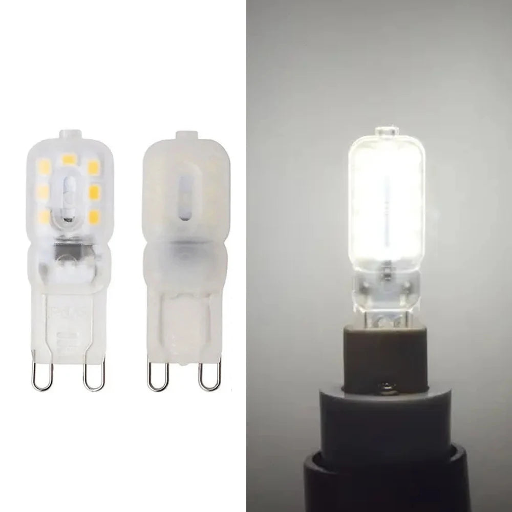 10PCS Dimmable G9 Led Corn Bulb 3W 5W 7W 110V 220V Cold/Warm/Neutral White Light Clear Shell 360 Beam Lampada Smd2835 for Room