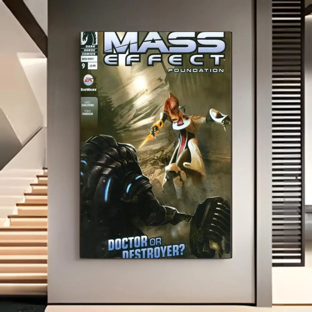 Mass Effect Gaming Poster American Film Mural Home Childrens Room Wall Decor Print