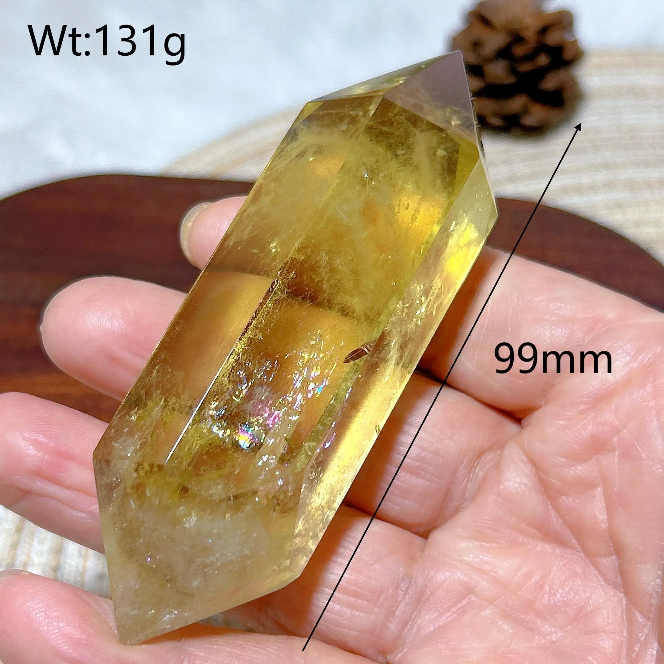Healing Natural Crystal Smokey Citrine Double Tower Mountain Energy Reiki Ornament High Quality Home Decorations Room Decor Gift
