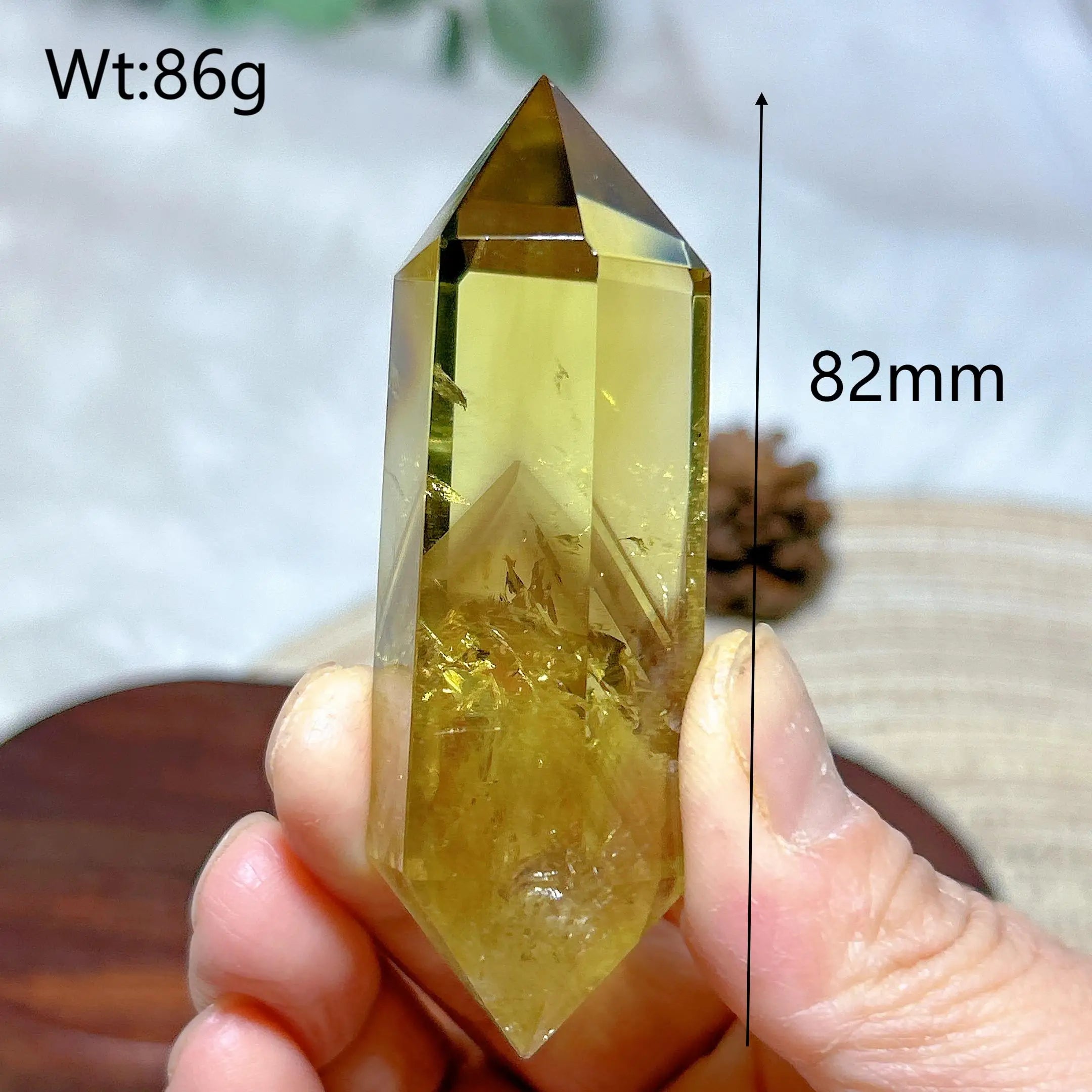 Healing Natural Crystal Smokey Citrine Double Tower Mountain Energy Reiki Ornament High Quality Home Decorations Room Decor Gift