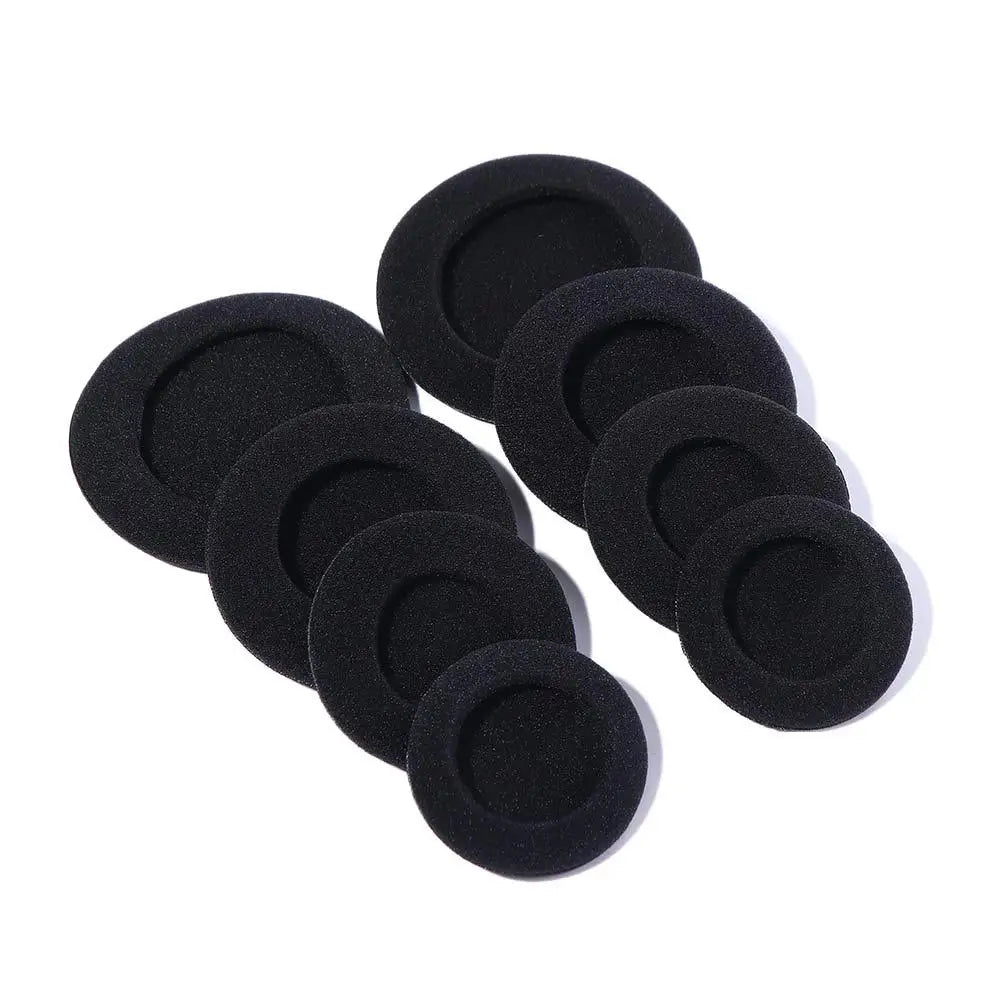 2Pcs 35mm 40mm 45mm 50mm 55mm 60mm 65mm Headphone Replacement Foam Pad Ear Pad Sponge Earplugs Headset Personalized Cap Earphone