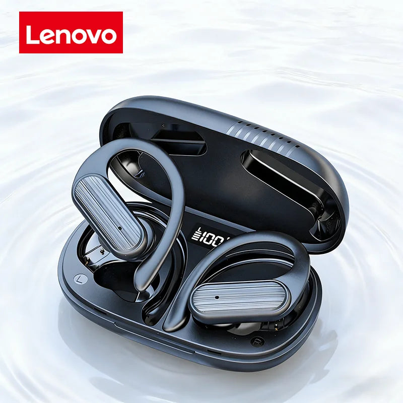 Lenovo open-back wireless Bluetooth headphones offer long battery life and are suitable for sports, cycling and everyday use.